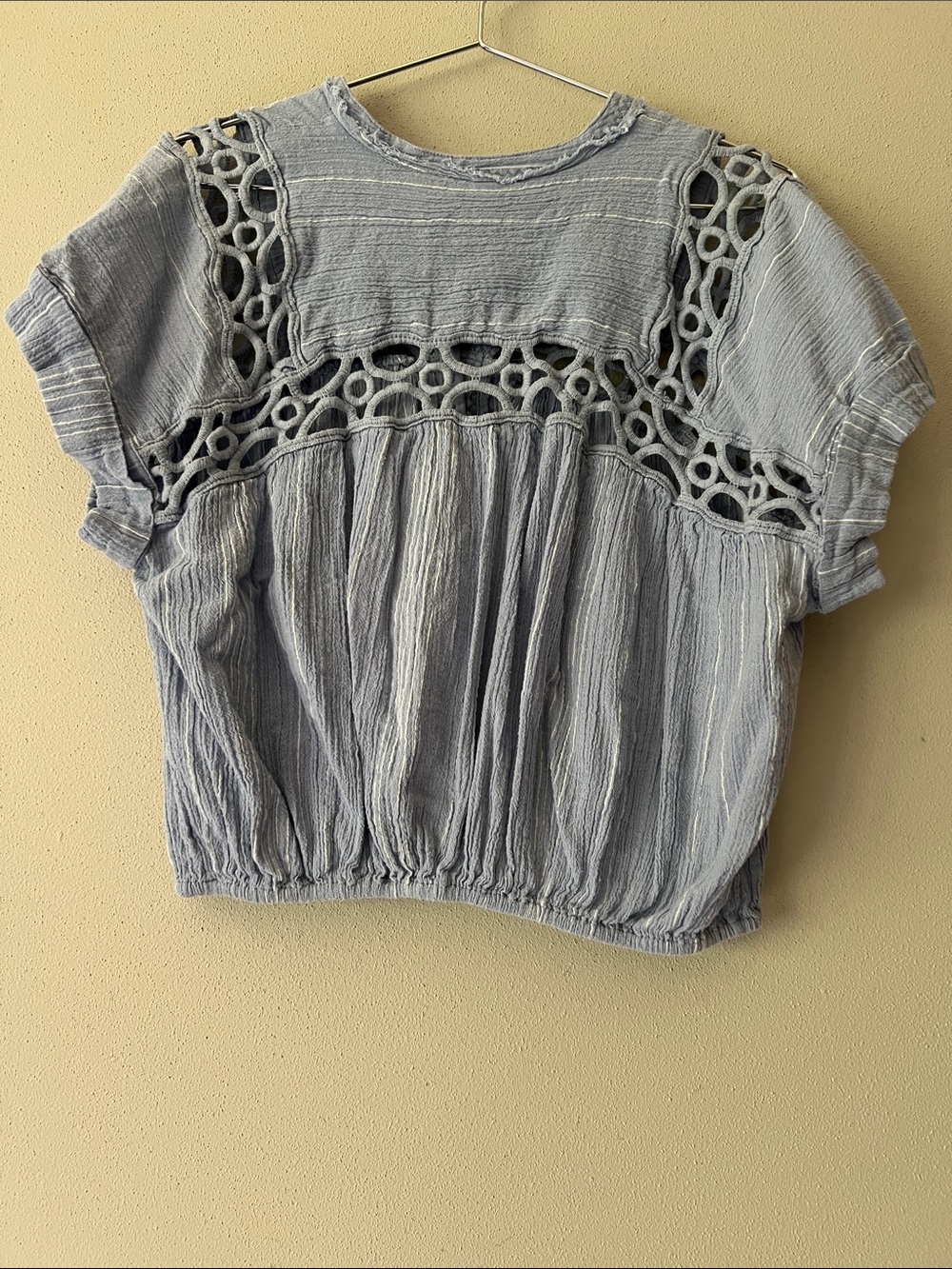FREE PEOPLE Cedar Lace Pullover Top - Picture 3 of 6